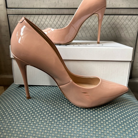 Blush Colored Steve Madden Patent leather Heeled pumps - Picture 7 of 10